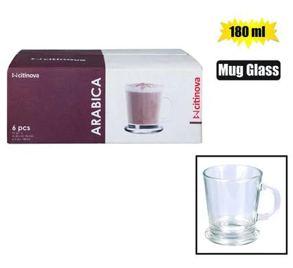 Mug Glass Arabica 180ml
